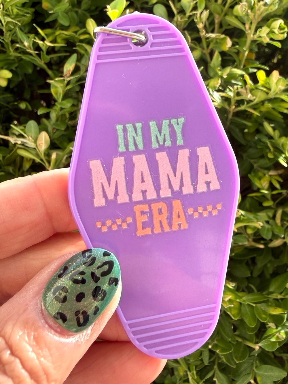 Vintage style motel key 3.5” keychain In My Mama Era mommy mom gift idea